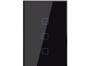 SONOFF TX_ T2_ US_ 3C_ White Series WiFi Wall Switches -Black