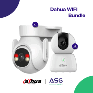 Experience unparalleled security with the Dahua WiFi Security Camera Bundle featuring dual high-definition 3MP cameras with advanced AI detection technology. This complete wireless surveillance system offers crystal-clear 2560x1440 resolution, smart motion tracking, night vision with color capability, and two-way audio communication. Perfect for home security, business surveillance, and baby monitoring, this easy-to-install bundle provides 360° coverage with proactive deterrence features and mobile app control. Monitor what matters most with Dahua's professional-grade security solution that works seamlessly across multiple devices and offers reliable 24/7 protection.
